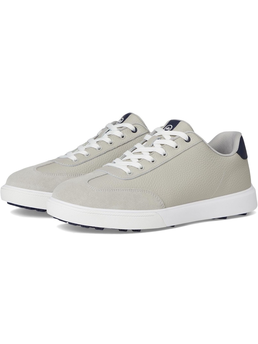 NEW Peter Millar Drift Leather Hybrid Course Golf Shoe: Warm Gray/Navy (Size 13) - Picture 3 of 15